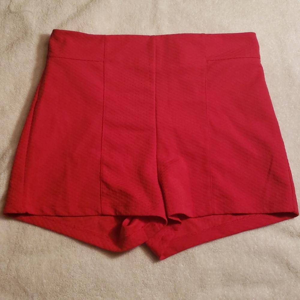 High waisted shorts.